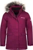 A pink winter jacket for children with a fur-lined hood. Produktbild-Vorschau
