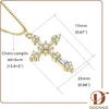 Dochais Kreuz Kette für Damen 14K Gold Vergoldet Silber Produktbild-Vorschau 3