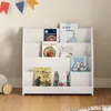 Bücherregal BRUNO 4 Fächer aus Massivholz - weiß Montessori Produktbild-Vorschau 2