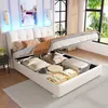INONEFT Stauraumbett 140x200 cm mit LED, Boxspringbett Produktbild-Vorschau 2
