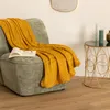 ATMOSPHERA – Decke Ocker mit Rautenmotiv, 125 x 150 cm  - Produktbild-Vorschau 5