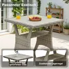 Gartenlounge-Set Dining Lounge mit Esstisch – Polyrattan Produktbild-Vorschau 4