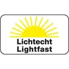 A graphic with a sun symbol and text indicating lightfastness. Produktbild-Vorschau