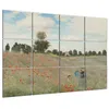 Legendarte - Multipanel Bilder Mohnfeld bei Argenteuil - Produktbild-Vorschau 2