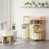 AdelDream Wäschekorb 4 Fächer 2 Regale Wäschesammler 140L Produktbild-Vorschau 8