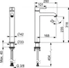 HANSA HANSAVANTIS Style Mitigeur de lavabo surélevé, sans Anteprima dell’immagine prodotto 2