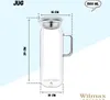 Cruche Wilmax 1500 ml en verre thermo-isolant avec Voir les images du produit 3