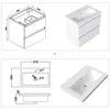 Waschtisch mit Unterschrank 60cm Alast Badmöbel Set Weiß Produktbild-Vorschau 6
