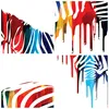 Bilder auf glas - Zebra Detail digital wild - 100x70cm - Produktbild-Vorschau 8