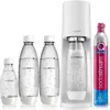 A white SodaStream Terra Valuepack with multiple bottles and a CO2 cylinder. Produktbild-Vorschau