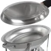 Chafing dish ovale in acciaio inox da 5 litri, Anteprima dell’immagine prodotto 4