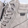 Close-up of a gray boot with laces. Anteprima dell’immagine prodotto