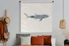 MuchoWow® Wandteppich Wandbehang Hai - Meer - Aquarell - Produktbild-Vorschau 4