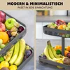 eluno ovocná mísa, hranatý dvoupatrový košík na chléb, Náhled obrázku produktu 13