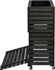 dobar Hochbeet "Rolla" Gr. XL, Anthrazit mit Staufach, Produktbild-Vorschau 5