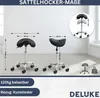 DELUKE® 2er Sattelhocker mit Rollen VOULI | Produktbild-Vorschau 2