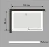 A diagram showing the dimensions of a shower tray. Produktbild-Vorschau