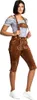 Steigenhöfer Traditionelle Kniebund-Lederhose für Damen mit Produktbild-Vorschau 2