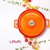 LAVA Emaillierter Gusseisen-Schmortopf mit Deckel, Ø 28 cm, Produktbild-Vorschau 9