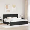 vidaXL Bettrahmen Schwarz 200 x 200 cm Massives Kiefernholz Produktbild-Vorschau 3