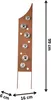 Kobolo Gartenstecker Dekostecker RUSTY BUBBLES - Rostoptik Produktbild-Vorschau 3