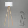 Textilná stojacia lampa Ø 45,5 cm 1x bez E27 60W biela Náhľad obrázku produktu 8