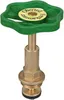 A close-up studio shot of a valve component with a green handle. Produktbild-Vorschau
