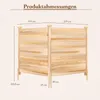 COSTWAY 2-tlg. Gartenzaun, Steckzaun 119x115,5cm(L x H), Produktbild-Vorschau 3