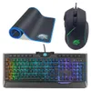 A gaming keyboard, mouse, and mousepad are displayed on a white background. Produktbild-Vorschau