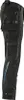 A side view of black work pants with multiple pockets. Produktbild-Vorschau