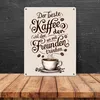 Kaffeetasse mit Zitat Metallschild XXL in 28x38 cm - Bester Produktbild-Vorschau 4