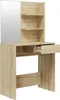 vidaXL Coiffeuse avec miroir Chêne Sonoma 74,5x40x141 cm Voir les images du produit 6