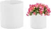 Pot de fleurs en céramique Pot de fleurs blanc à roulettes Voir les images du produit 8