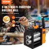 A collage of images and text promoting a 3-in-1 multi-function rolling mill for jewelry making. Produktbild-Vorschau
