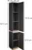 Meuble salle de bain Vicco Gloria Anthracite 33x197.5cm Voir les images du produit 3