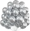 50x Luftballons Ballons Luftballon Luft, Helium silber Produktbild-Vorschau 1