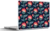 MuchoWow® Laptop Aufkleber Sticker Cover Design - Blumen - Produktbild-Vorschau 1