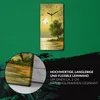Küche Wohnzimmer Wand Leinwand Uhr 30x60 Mond Meer Produktbild-Vorschau 5