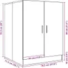 Waschmaschinenschrank Weiß 71x71,5x91,5 cm Produktbild-Vorschau 11