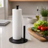 WELLHAUS Küchenrollenhalter Stahl Schwarz mit Abreißhilfe Produktbild-Vorschau 5
