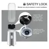 Diagram showing how to assemble and lock the blender bottle. Produktbild-Vorschau