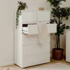 CALICOSY - Hohe Kommode mit 6 Schubladen L80 x H131cm - Produktbild-Vorschau 4