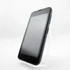 A black Nokia Lumia 530 smartphone is displayed on a clear stand against a white background. Produktbild-Vorschau