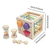 Montessori-Spielzeug für Kinder, Holz-Sortierwürfel mit 8 Produktbild-Vorschau 2
