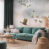 Vlies Fototapete - Golden Geese 100x70 cm Tiere Produktbild-Vorschau 1