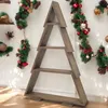 Árbol de Navidad de madera con estantes, color wengué - Vista previa de la imagen del producto 3