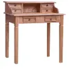 vidaXL Bureau avec tiroirs 90x50x101 cm Vieux bois massif Voir les images du produit 7