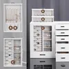 Seelux Boîte à bijoux en blanc avec 8 tiroirs, fenêtre en Voir les images du produit 9