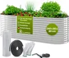 TTL GARDEN Hochbeet SPIRIT L 240x80x80cm Silber – Metall Produktbild-Vorschau 1