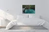 Leinwandbild Urwald 60 x 90 cm - Wandbild Wald Blau Grau - Produktbild-Vorschau 4